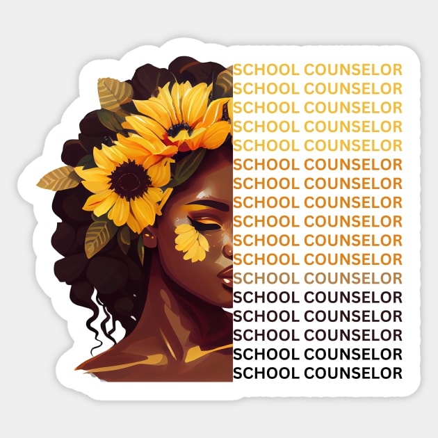 Black School Counselor Appreciation Week Sticker by Chey Creates Clothes